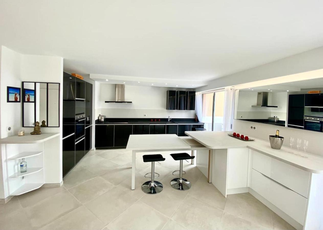 Appartement Luxe - 3 Pieces Avec Vue Mer, Piscine Et Tennis Nice Exterior foto